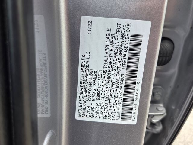 2022 Honda Accord Sport