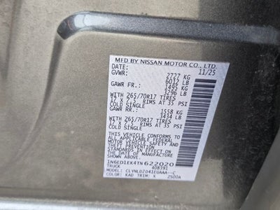 2026 Nissan Frontier PRO-4X