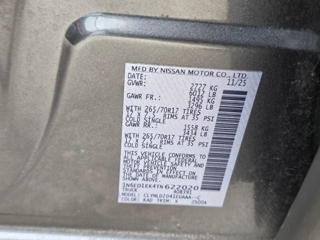 2026 Nissan Frontier PRO-4X
