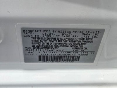 2024 Nissan Versa 1.6 SR
