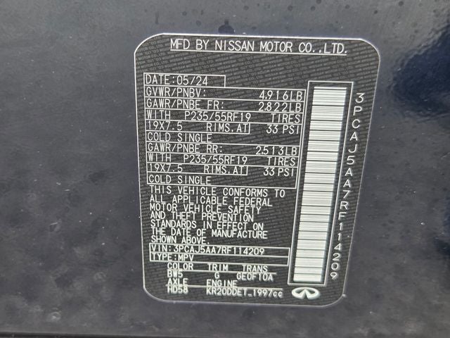 2024 INFINITI QX50 PURE FWD