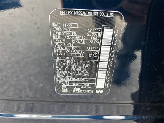 2023 INFINITI QX50 LUXE FWD