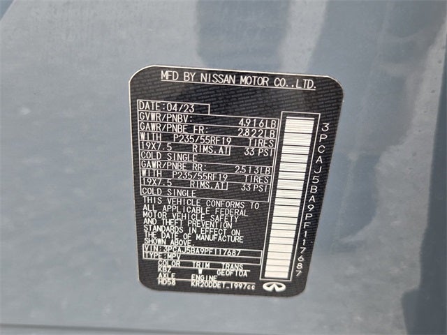 2023 INFINITI QX50 LUXE FWD