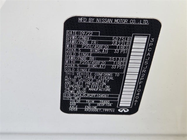 2023 INFINITI QX55 LUXE AWD