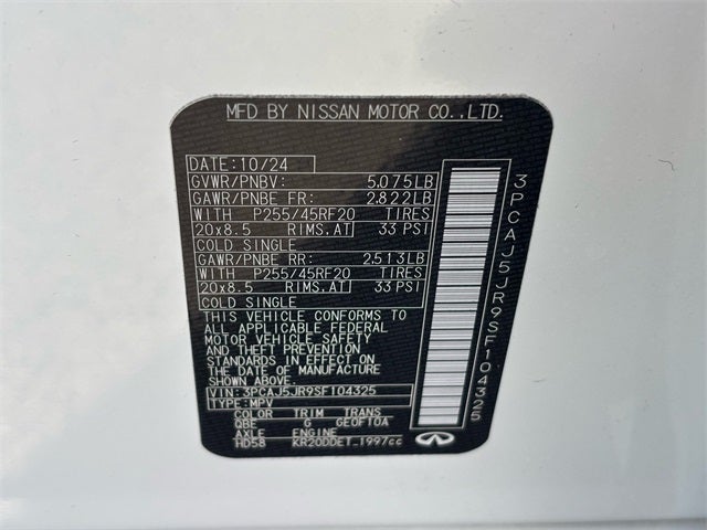 2025 INFINITI QX55 Luxe AWD