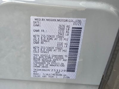 2023 Nissan Pathfinder Platinum