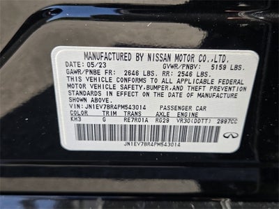 2023 INFINITI Q50 LUXE AWD