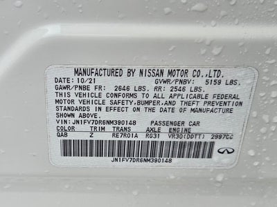 2022 INFINITI Q50 RED SPORT 400 AWD