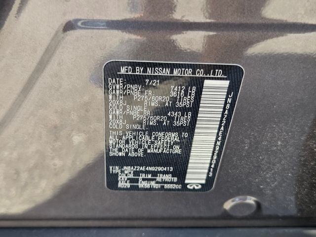 2022 INFINITI QX80 LUXE 4WD