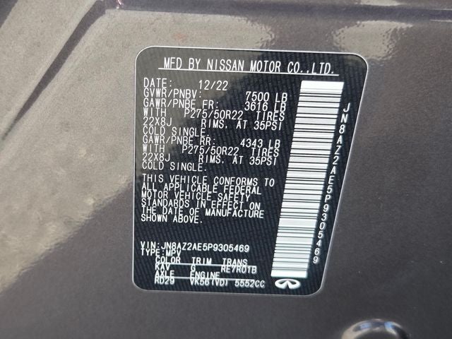 2023 INFINITI QX80 PREMIUM SELECT 4WD