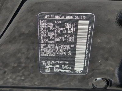 2023 INFINITI QX80 PREMIUM SELECT 4WD