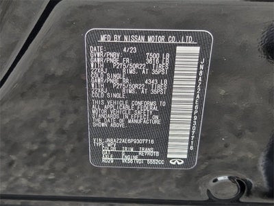 2023 INFINITI QX80 PREMIUM SELECT 4WD