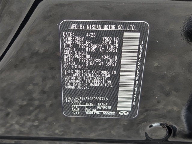 2023 INFINITI QX80 PREMIUM SELECT 4WD