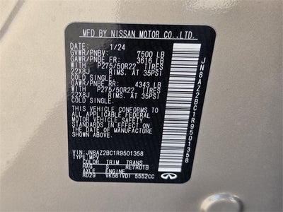 2024 INFINITI QX80 SENSORY 4WD