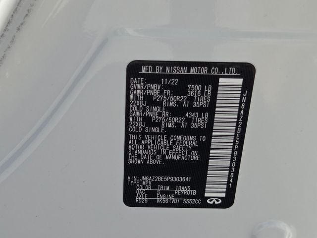 2023 INFINITI QX80 SENSORY 4WD