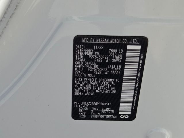 2023 INFINITI QX80 SENSORY 4WD