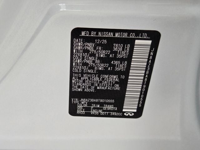 2026 INFINITI QX80 Luxe 2WD