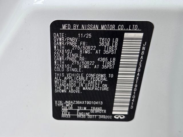 2026 INFINITI QX80 Luxe 2WD