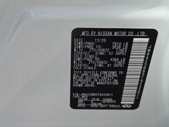 2026 INFINITI QX80 Luxe 4WD