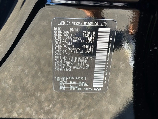 2026 INFINITI QX80 Luxe 4WD