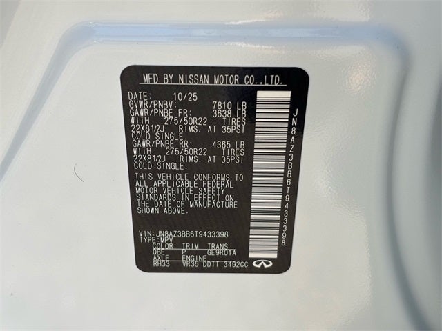 2026 INFINITI QX80 Luxe 4WD