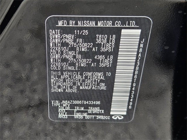 2026 INFINITI QX80 Luxe 4WD