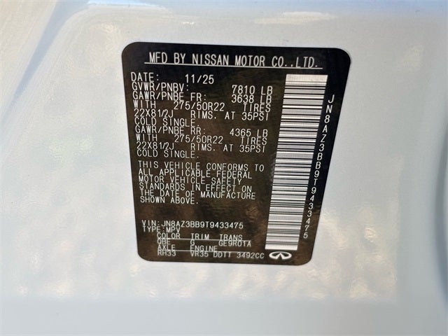 2026 INFINITI QX80 Luxe 4WD