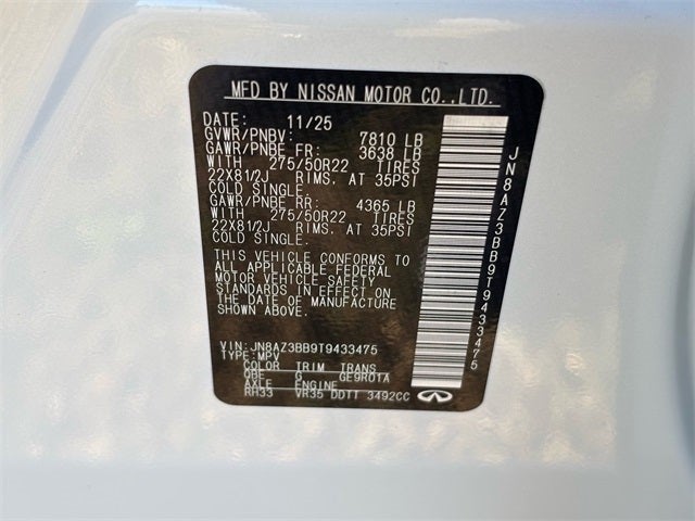 2026 INFINITI QX80 Luxe 4WD