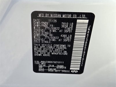 2026 INFINITI QX80 Luxe 2WD