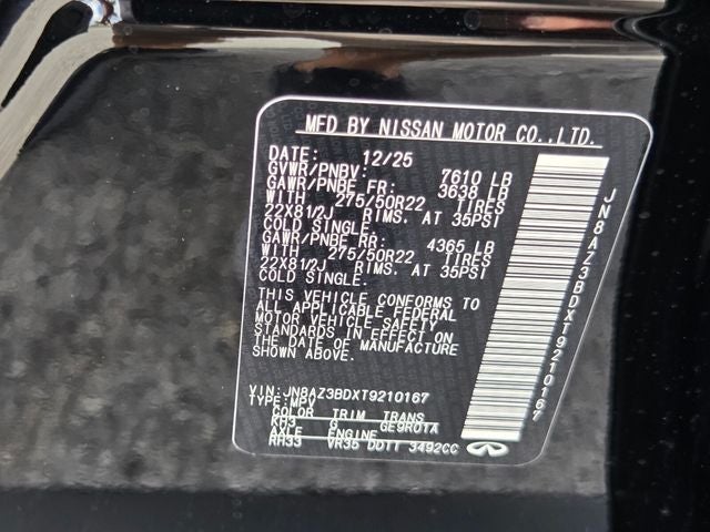 2026 INFINITI QX80 Luxe 2WD