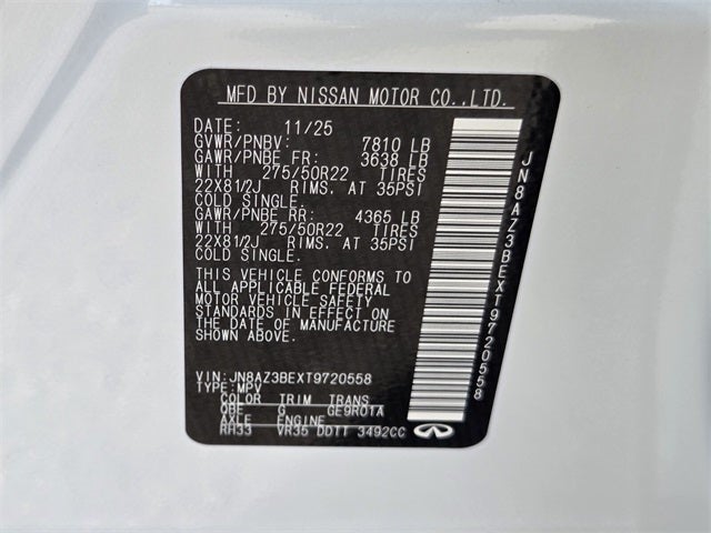 2026 INFINITI QX80 Luxe 4WD