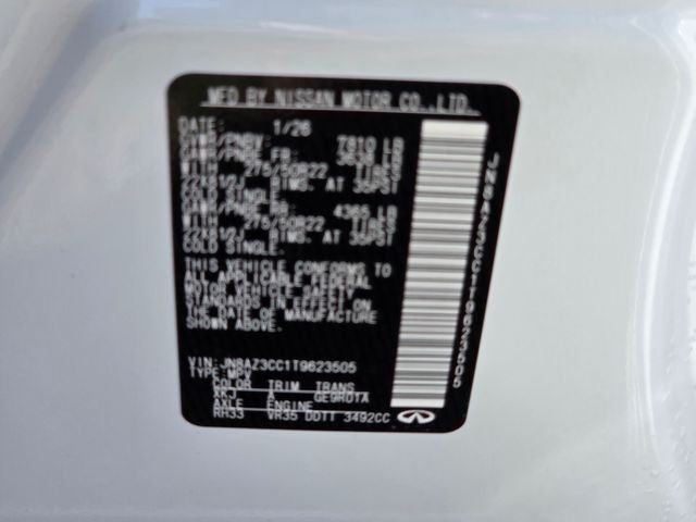 2026 INFINITI QX80 AUTOGRAPH