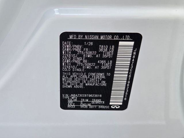 2026 INFINITI QX80 Autograph 4WD