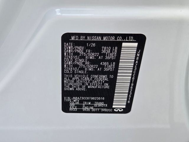 2026 INFINITI QX80 Autograph 4WD