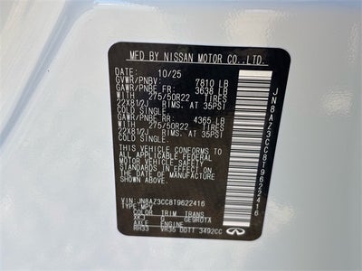 2026 INFINITI QX80 Autograph 4WD