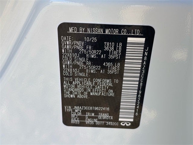 2026 INFINITI QX80 Autograph 4WD