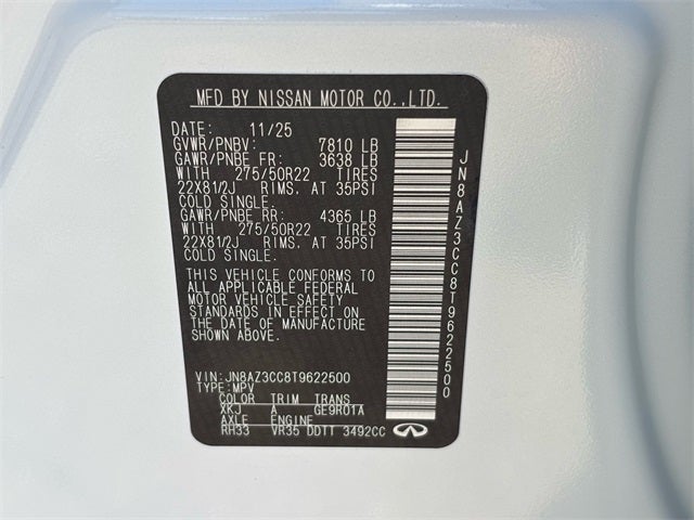 2026 INFINITI QX80 Autograph 4WD