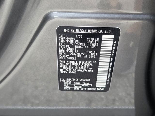 2026 INFINITI QX80 Autograph 4WD