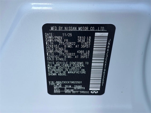 2026 INFINITI QX80 Autograph 4WD