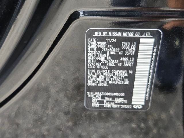 2025 INFINITI QX80 Sensory 4WD