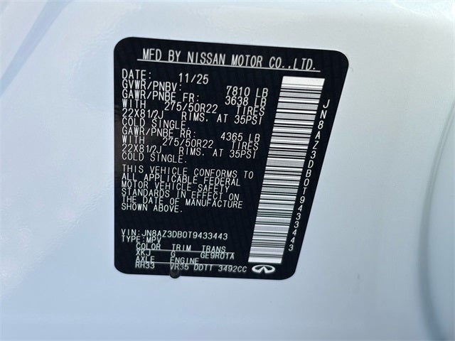 2026 INFINITI QX80 Sport 4WD