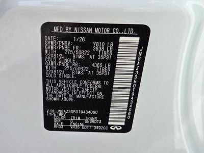 2026 INFINITI QX80 Sport 4WD