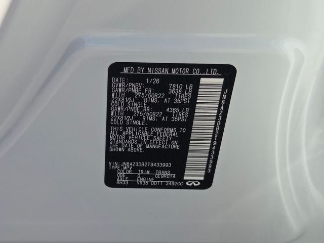 2026 INFINITI QX80 Sport 4WD