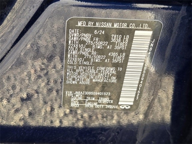 2025 INFINITI QX80 Sensory 4WD