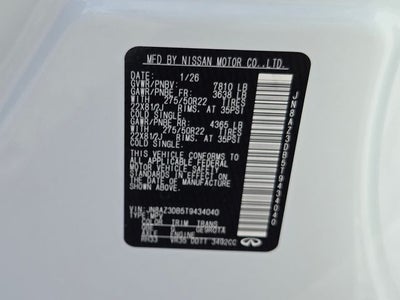 2026 INFINITI QX80 Sport 4WD