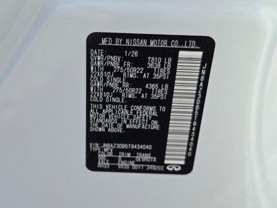 2026 INFINITI QX80 Sport 4WD