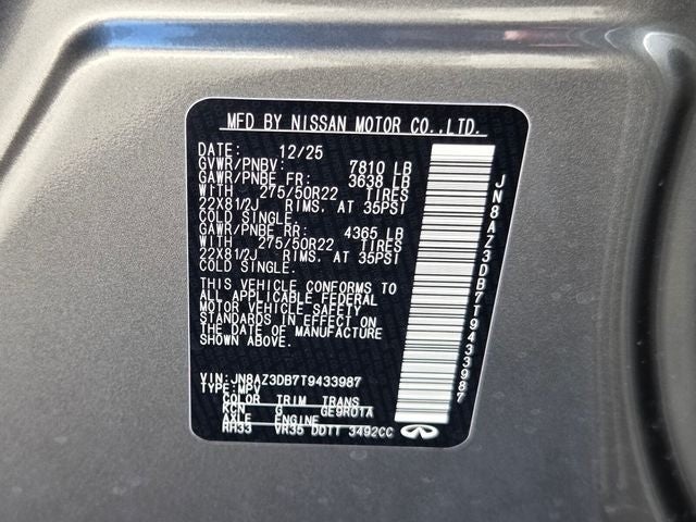 2026 INFINITI QX80 Sport 4WD