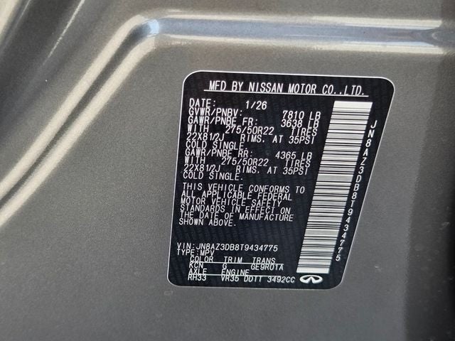 2026 INFINITI QX80 Sport 4WD