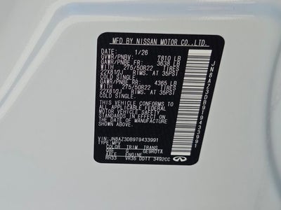 2026 INFINITI QX80 Sport 4WD