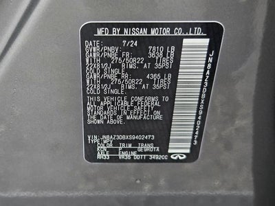 2025 INFINITI QX80 Sensory 4WD
